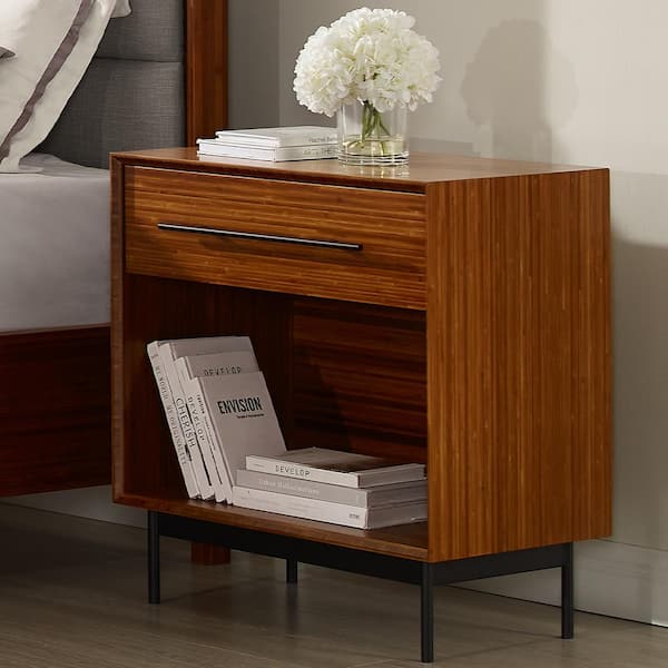 Unbranded Dakota Copper 1-Drawer 28 in. Nightstand
