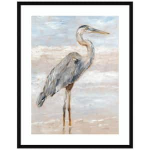 "Beach Heron I" by Ethan Harper 1 Pieceood Framed Giclee Animal Art Print 33 in. x 26 in.