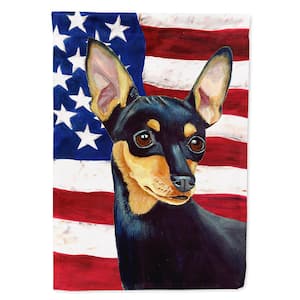 2.3 ft. x 3.3 ft. Polyester USA American 2-Sided Heavyweight Flag with Min Pin Canvas House Size