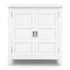 Simpli Home Burlington Solid Wood 30 in. Wide Transitional Low Storage  Cabinet in White AXCBUR14-WH - The Home Depot