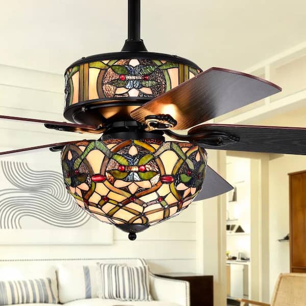 Warehouse of Tiffany Parponk 52-Inch Flushmount Two-Tiered Lighted