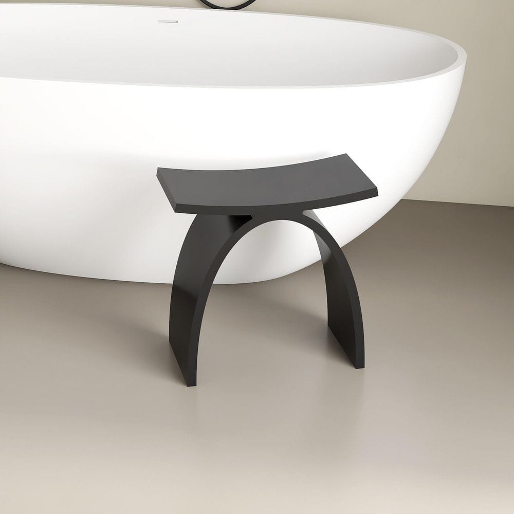 HOPROME Sotix 16 in. x 9 in. Freestanding Solid Surface Shower