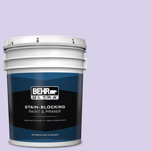 BEHR ULTRA 5 gal. #P560-2 Air Castle Satin Enamel Exterior Paint & Primer