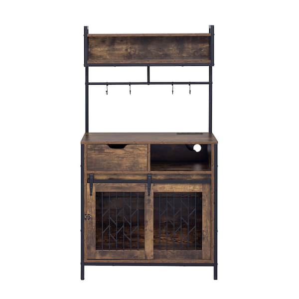 Furniture Style Dog Crate Composite Desk Hutch Pet Friendly Furniture