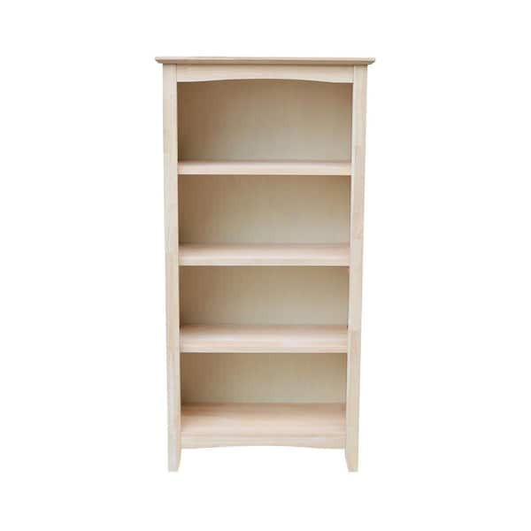 International Concepts Unfinished Shaker Bookcase - 48"H
