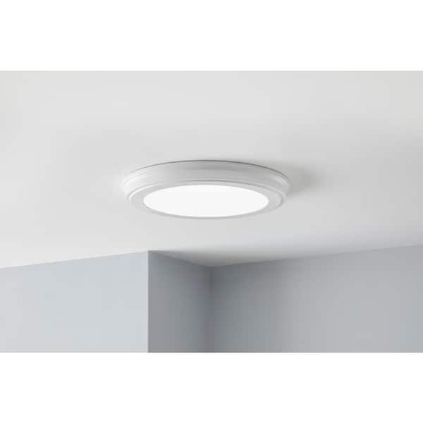 Commercial Electric 13 in. White Selectable LED Flush Mount