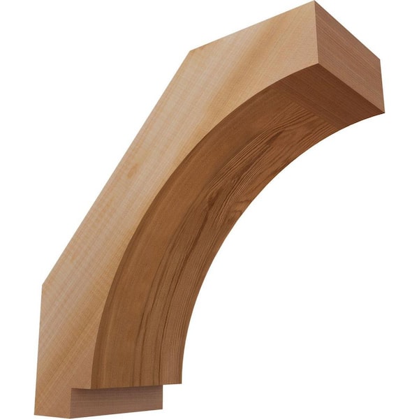 Ekena Millwork 5 1/2"W x 14"D x 14"H Imperial Smooth Knee Brace, Western Red Cedar