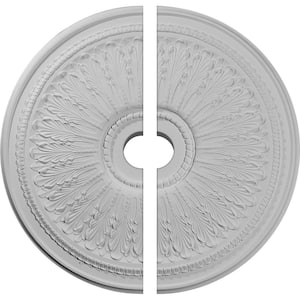 29-1/8 in. x 3-5/8 in. x 1 in. Oakleaf Urethane Ceiling Medallion, 2-Piece (Fits Canopies up to 6-1/4 in.)