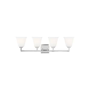 TRUE FINE 24 in. 3-Light Brushed Nickel Modern/Contemporary LED Bathroom  Vanity Light Bar TD120002W-LED - The Home Depot