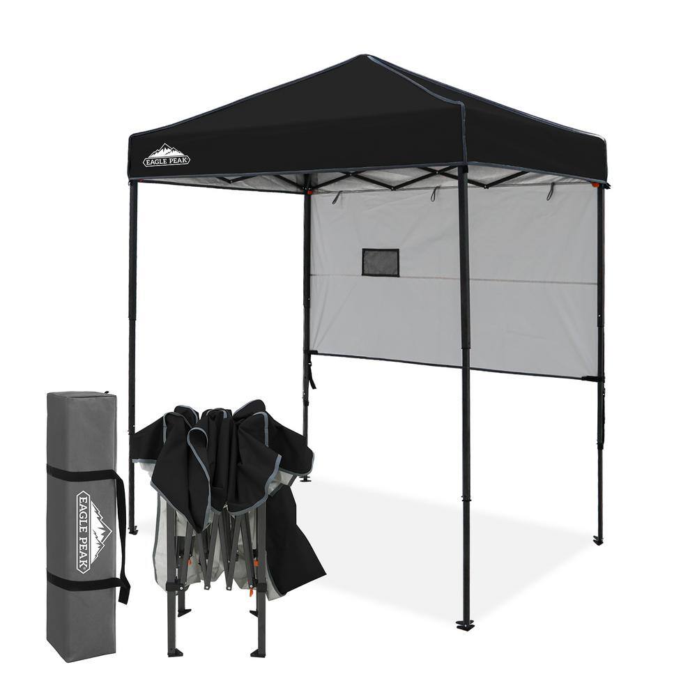 Eagle Peak 6x4 Black and Gray Adjustable Outdoor Canopy Tent