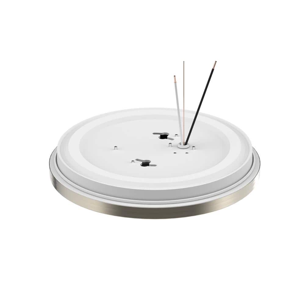 Brushed Nickel 10" Dimmable LED Flush Mount Ceiling Light