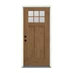 Therma-Tru Benchmark Doors Shaker 36-in x 80-in Fiberglass Craftsman  Right-Hand Inswing Ready To Paint Prehung Single Front Door with Brickmould