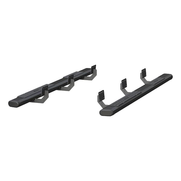 6 x 91-Inch Oval Black Aluminum Nerf Bars, Select Ram 1500 Crew Cab