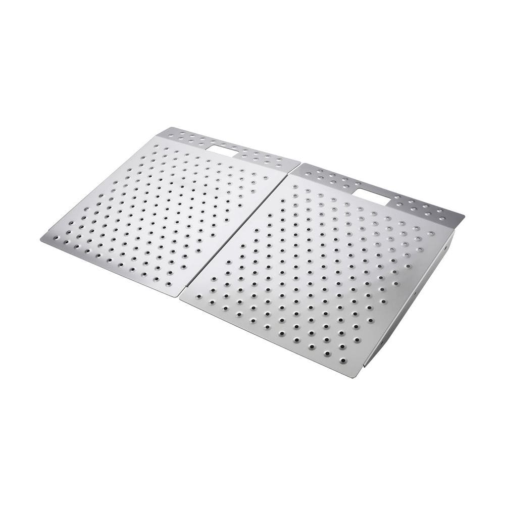 Threshold Ramp for Doorways, 29.5x24.3 in., 750lbs. Capacity, Aluminum Non-Slip Platform for Wheelchairs Walkers & Carts price history on PriceWatchPro