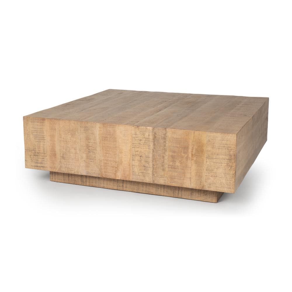 Hayden Light Brown Wood Square Coffee Table price history on PriceWatchPro