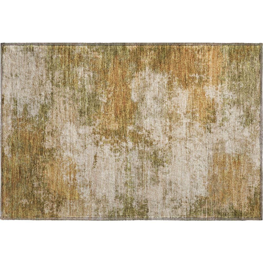 Addison Rugs Mayfield Premium Machine Washable Abstract AMF2064 Copper ...