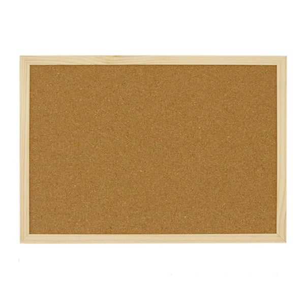 Unbranded 17.7 x 13.3 Inch Cork Bulletin Board Wall-Mounted Pin Board Self-Healing Surface for Office Home School Decor