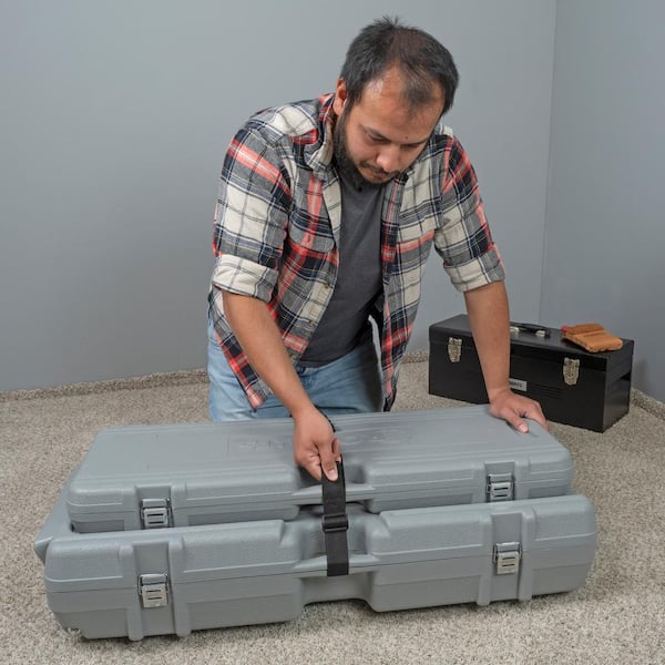 Have a question about ROBERTS 8-Piece Power-Lok Carpet Stretcher Kit with  17 Handle Locking Positions and Rolling Case for Stretching up to 23.5 ft.?  - Pg 1 - The Home Depot
