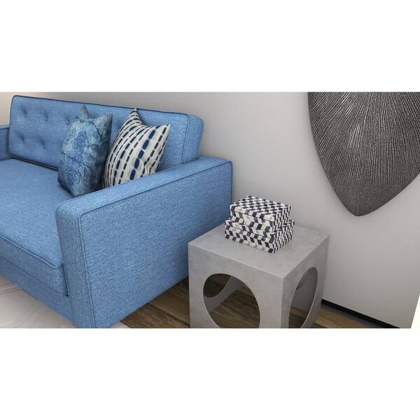 ZUO - Puget Blue Cotton Linen Blend Sofa