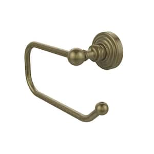 Waverly Place Collection European Style Single Post Toilet Paper Holder in Antique Brass