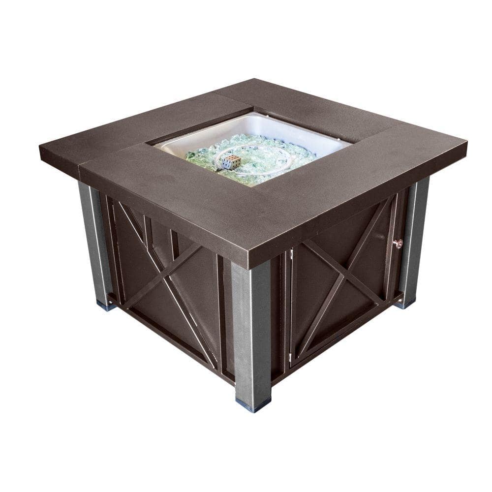 38 in. Decorative Steel Firepit in Bronze/Stainless Steel price history on PriceWatchPro
