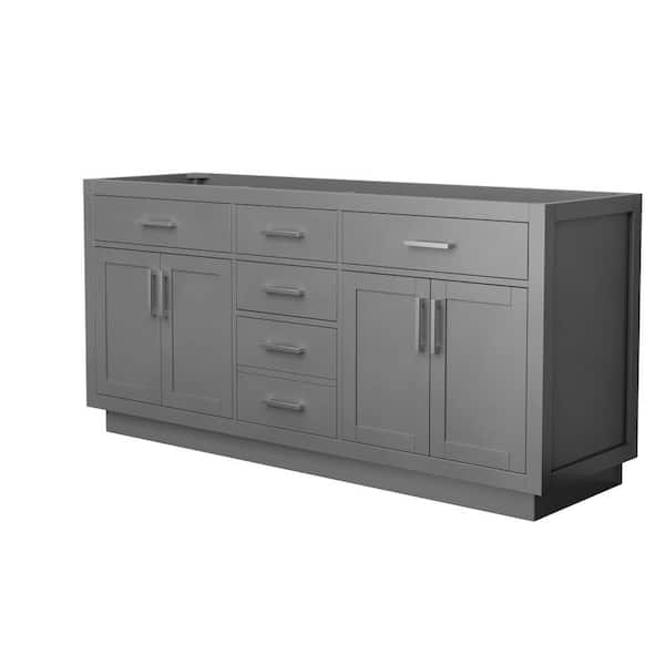 Beckett TK 71 in. Bath Vanity Cabinet without Top in Dark Gray