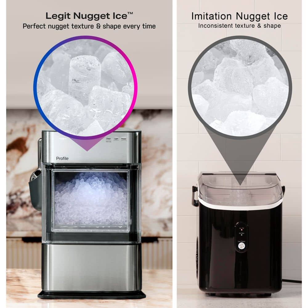 GE Profile Profile Opal 2.0 38 lbs. Ultra Nugget Ice Maker with Scale Inhibiting Filter, with Wifi in White