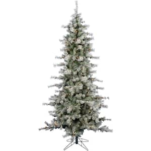 6.5-ft. Pre-Lit Buffalo Fir Green Slim Artificial Artificial Christmas Tree, Smart Lights