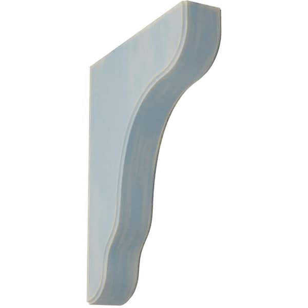 Ekena Millwork 1-3/4 in. x 11 in. x 8-1/2 in. Driftwood Blue Plymouth Wood Vintage Decor Bracket