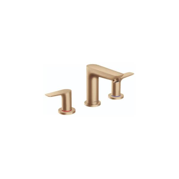 Hansgrohe Talis E 8 in. Widespread 2-Handle Bathroom Faucet in Brushed Bronze