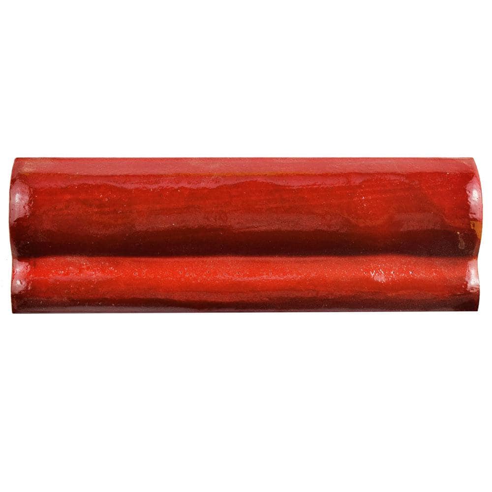 Antic Special Moldura Red Moon 2 in. x 6 in. Glossy Ceramic Wall Tile Trim price history on PriceWatchPro