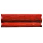 Antic Special Moldura Red Moon 2 in. x 6 in. Glossy Ceramic Wall Tile Trim