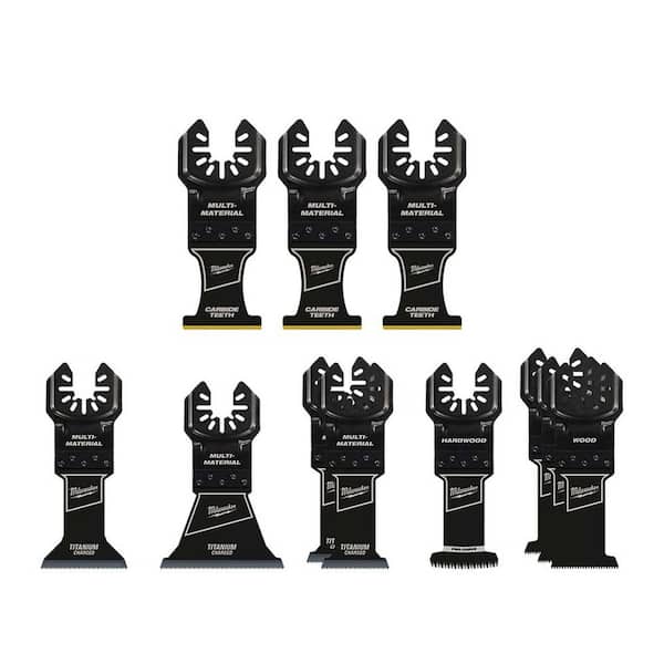 1-3/8 in. Carbide Univ. Fit Xtreme Wood & Metal Cutting Multi-Tool Osc Blade TPI & Osc Multi-Tool Blade Kit (11-Piece)