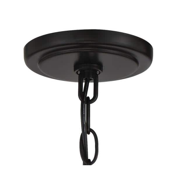 Coal Finish 4-Light Indoor Lantern Pendant