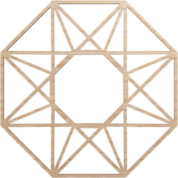 Ekena Millwork 0.25 in. x 6.25 in. x 16 in. Wood Medallion Moulding