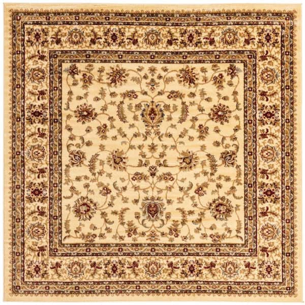 Unique Loom Voyage St. Louis Ivory 6' 0 x 6' 0 Square Rug