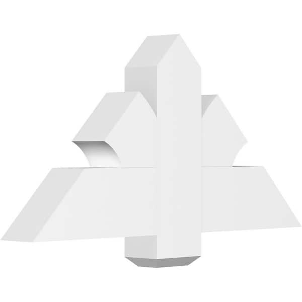 Ekena Millwork Redmond 36 in. W x 18 in. H x 4 in. D Signature Polyurethane Bracket