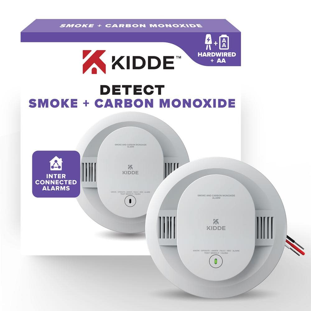 Kidde Hardwired Combination Smoke and Carbon Monoxide Detector ...