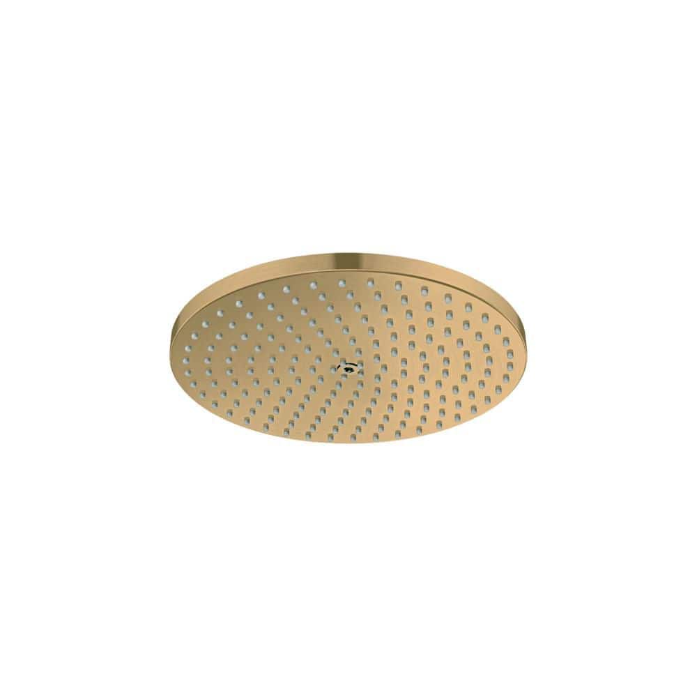 Raindance S 1-Spray Patterns with 1.75 GPM 9.5 in. Wall Mount Fixed Shower Head in Brushed Gold Optic price history on PriceWatchPro