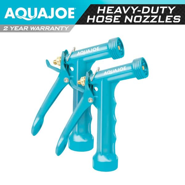 AQUA JOE Full Metal Pistol Grip Hose Nozzle (2-Pack)