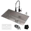 KRAUS Standart PRO 32 in. Undermount Single Bowl 16 Gauge Stainless ...