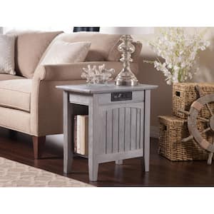 AFI Nantucket Driftwood Grey Chair Side Table AH13308 - The Home Depot