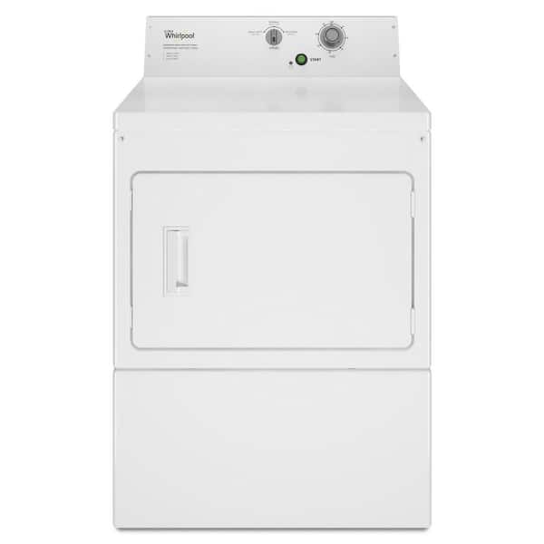 Whirlpool 7.4 cu. ft. 240 Volt White Commercial Electric Super-Capacity Dryer