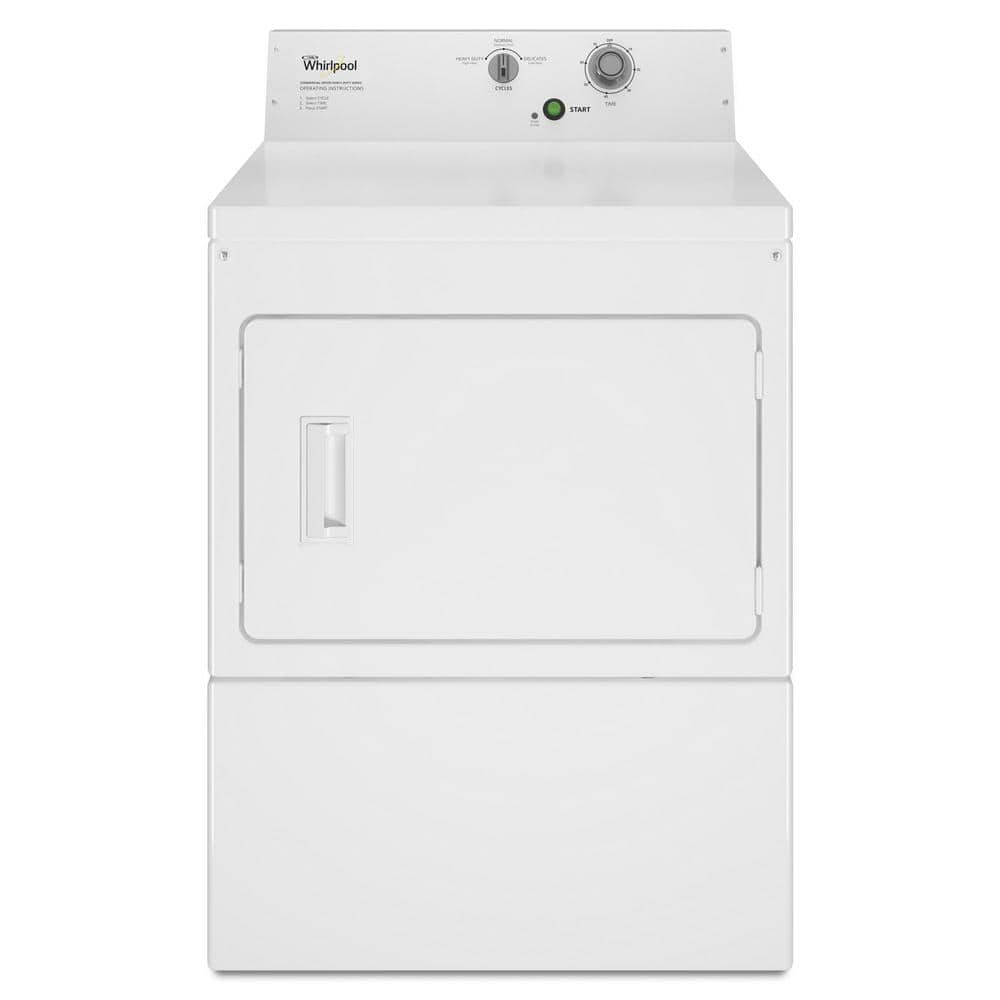 7.4 cu. ft. 240 Volt White Commercial Electric Super-Capacity Dryer