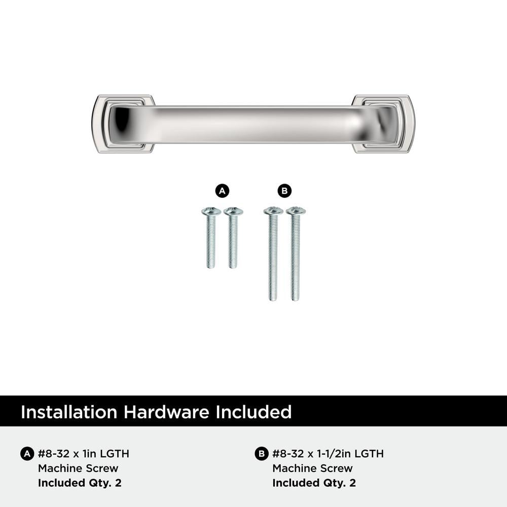 Polished Chrome 3" Modern Cabinet Drawer Pull