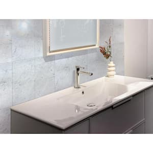 Gray 12 in. x 24 in. Polished Marble Subway Wall and Floor Tile (10 sq. ft./Case)
