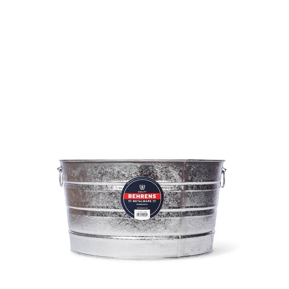 Behrens Gal Hot Dipped Galvanized Round Tub The Home Depot