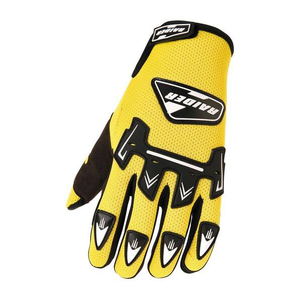 Raider Adult MX 3X-Large Glove in Yellow