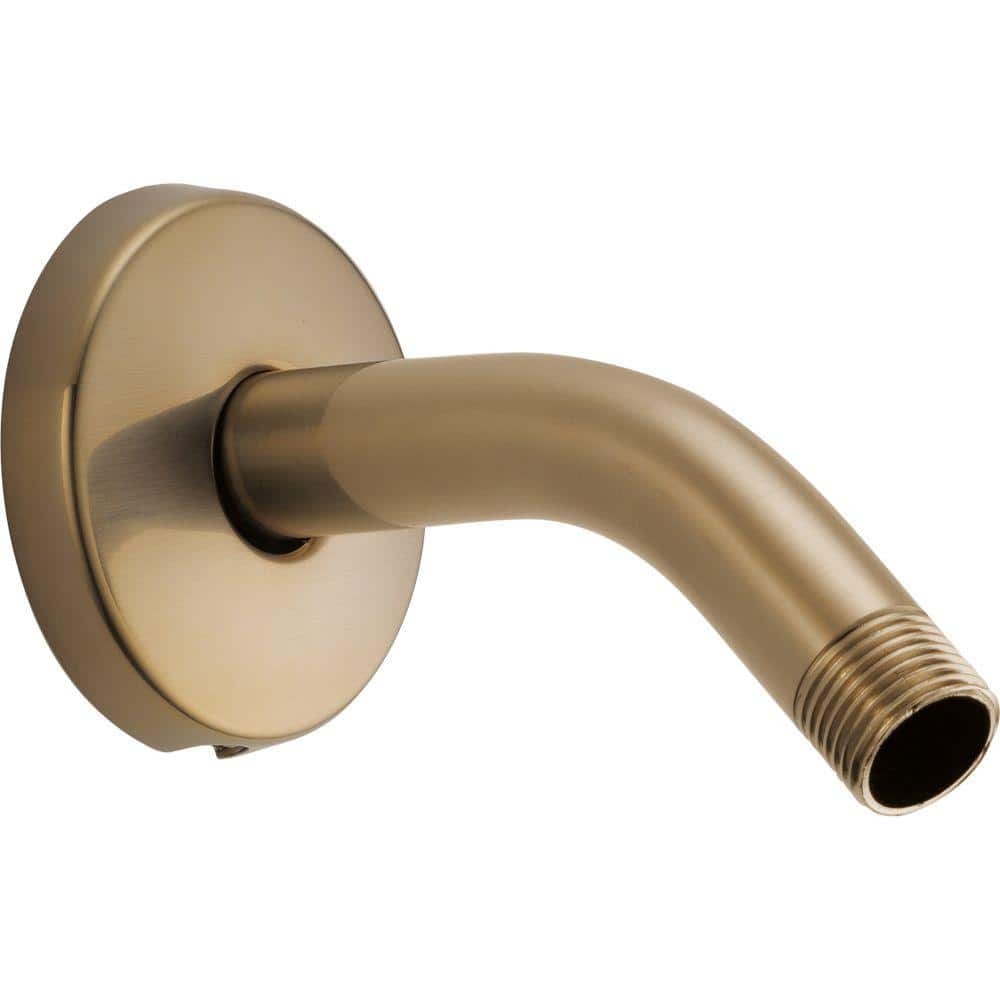 Delta 6 In. Shower Arm And Flange In Champagne Bronze U4993-CZ - The ...