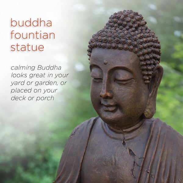 Meditating Buddha Statue - Calming Brass Decor